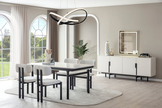 Aura Siyah Yemek Odası